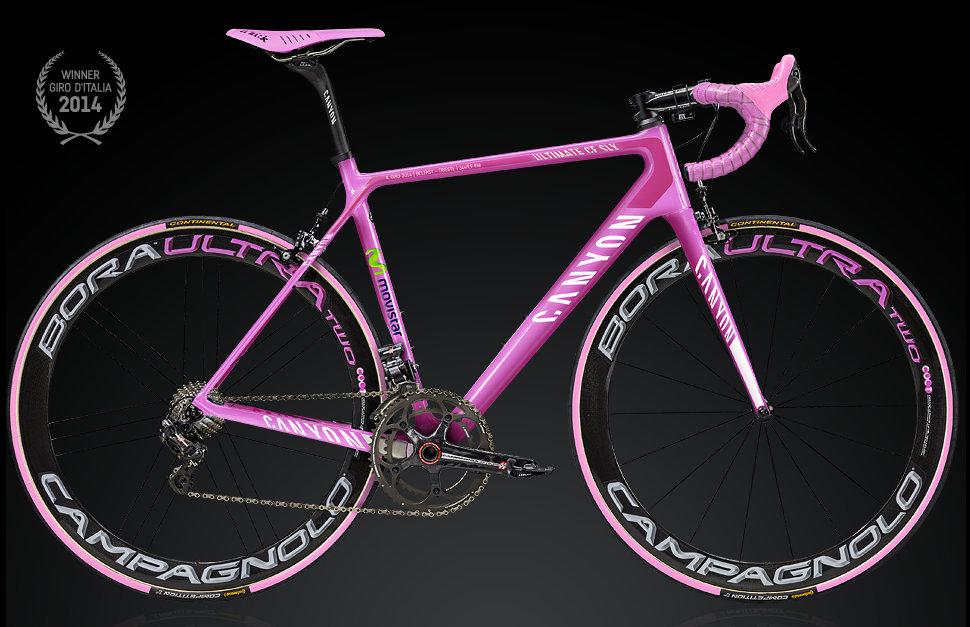 Canyon release limited edition pink Giro d Italia replica Ultimate